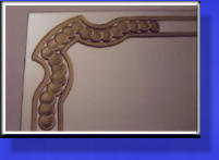 Front Carved Border and Paint-Filled