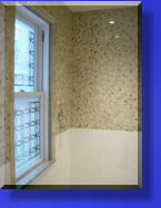 Bath Window Etched for Privacy