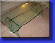 This type Glass Edging is actually done by Chipping out with a Hammer.