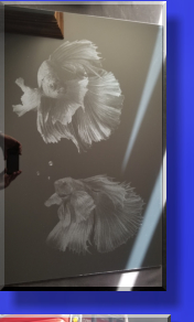 Japanes Fighting Fish with Bubbles added.
