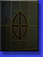Frosted Rear with Deep Carved Lines/Gold Painted