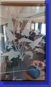 The Carved Floral Panel is 1/2" Laminated.  Only have a 1/4" Sheet to Carve into. 