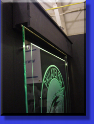 Edge Lit and Post Mounted