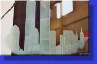 Custom Glass Etching Donated this Carved Glass Panel to the FDNY close to the One Year Anniversary of 911 and resides at The FDNY Training Facility on Randalls Island, New York