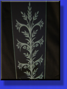 Carved Design was Clear Coated to Match the V-Grove look.