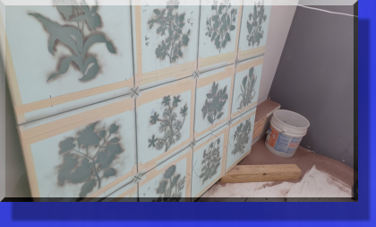 Hundreds and Hundreds of Stencil pieces pulled during the process of SandCarving.