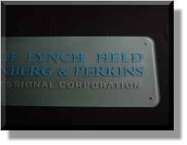 For Post Mounting or Standard Mounting Custom Glass Signs