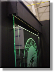 Edge Lit and Post Mounted