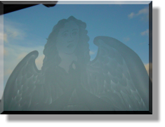Shaded Angel Etched Entrance Door