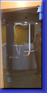All Glass Supplied, Etched and Installed by Custom Glass Etching.