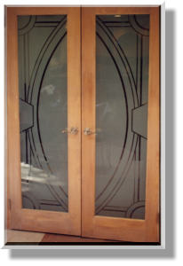 Pocket or Swing Doors can be Etched