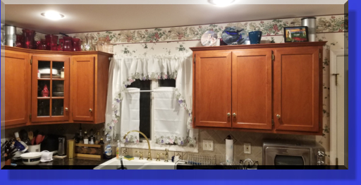 Customer Had the Wood Inserts removed and Replaced with Etched Glass Grape Vine Patterns. 