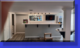 Mirror was Hung within a Recessed Opening.