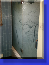 Wavey Tiles Match The Waterfall Scene