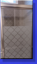Simple Etched Privacy Sections.